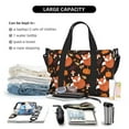 thumbnail image 4 of Travel Duffle Bag Fall Leaf Mushroom Fox Travel Tote Bags Carry on Luggage Waterproof Weekender Bags with Top Handle Adjustable Shoulde Strap for Travel Gym, 4 of 5
