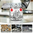thumbnail image 6 of Yayeee Ashtray with Lid for Cigarette Smokeless Stainless Steel Home Ash Holder, White Streets, 6 of 7