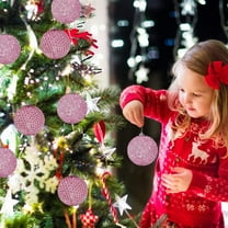 12PC 8cm Christmas Christmas Tree Ornaments Plastic Christmas Decorations Christmas Tree Decorations