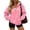 03# Pink, variant on Qwertyu Quarter Zip Sweatshirt Women Half Zipper Workout Oversized Hoodies with Pocket Lightweight Y2K Pullover 2026 Clothes Navy S