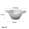 thumbnail image 2 of Hds Trading Corp Dc01050 Deep Colander S/S 3 Quart -Stainless Steel, 2 of 6