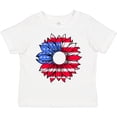 thumbnail image 3 of Inktastic American Flag Sunflower in Red White and Blue Boys or Girls Toddler T-Shirt, 3 of 5