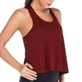 DREAM SLIM Tie Back Workout Tank for Women Loose Fit Cross Back Strappy