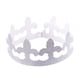 thumbnail image 1 of KAKOWELY 12 coronas de papel plateadas para fiesta de cumpleaños, ajustables, para decorar fiestas (gorro plateado ahuecado), 1 of 5