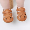 thumbnail image 5 of Baby Boy Girl Summer Infant Squeaky Sandals PU Premium Sole Closed-Toe Non-Slip Shoes Toddler First Walkers, 5 of 7