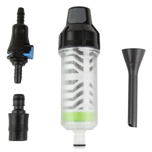 Aquamira 67022 Frontier Max Filtration System with Includes Backcountry Green Filter - Black & Gray
