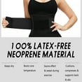 thumbnail image 6 of VITOMOR Waist Trainer For Women Tummy Control Body Shaper Belt Adjustable Sweat Band Waist Cincher For Workout Running Yoga, 6 of 8