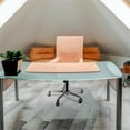 thumbnail image 4 of Pemberly Row Plastic Clear 60"x48" Polycarbonate Lipped Chair Mat For Hard Floor, 4 of 9