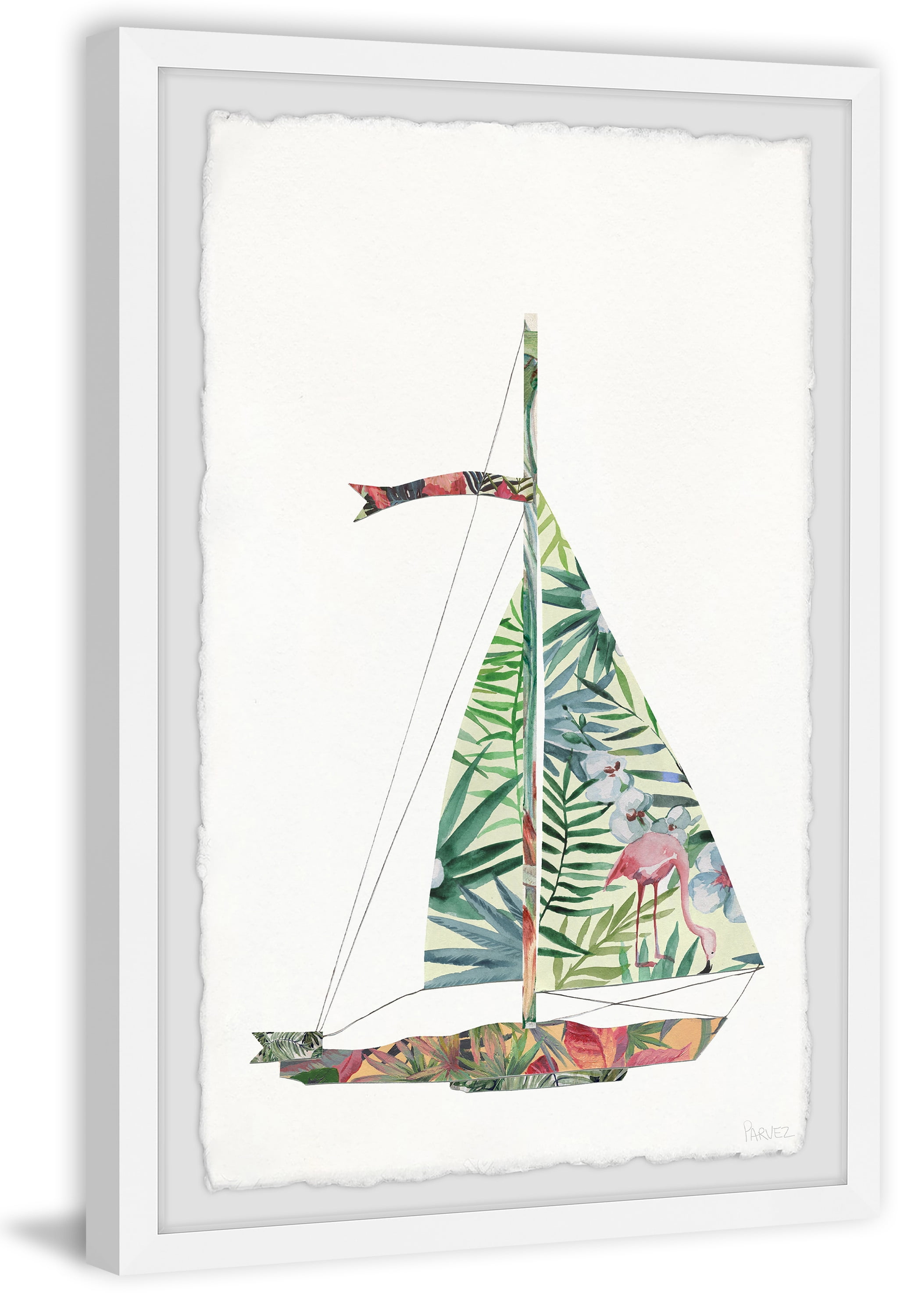 Parvez Taj Tropical Sailing Framed Wall Art