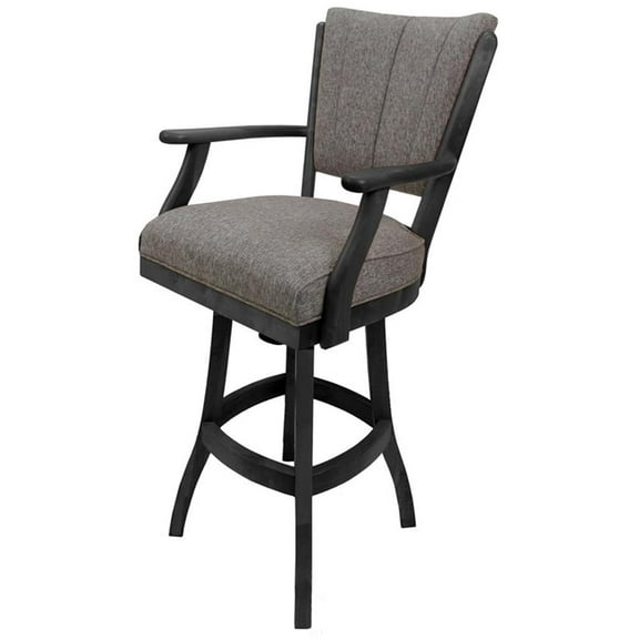 Classic Counter 26" Solid Wood Bar Stool - Mojave Grey - Dark Grey