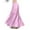 A Pink, variant on Women's Satin Full Circle Maxi Skirt Lightweight Daily Casual Skirt Trendy Flowy High Waisted Long Skirt for Performance Party and Formal Occasions Orange Free Size