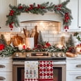 thumbnail image 5 of Nutcrackers Christmas Kitchen Towels Set of 2,Red Snowflake Xmas Tree Dish Hand Towels Holiday Home Indoor Bathroom Party Seasonal Noel Decorations DD036, 5 of 6