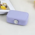 thumbnail image 3 of Joyero de viaje Joyero multifunción Caja de regalo para anillos Mujer Esposa Violeta Jinwen Joyero de viaje, 3 of 5