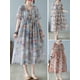 thumbnail image 3 of Vestido, Vestido suelto de mujer con bolsillos Manga corta Vestido informal de vacaciones Abanopi Gris/Grande, 3 of 7