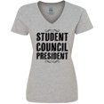 thumbnail image 3 of Inktastic Student Council President Women's V-Neck T-Shirt, 3 of 5