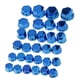 thumbnail image 1 of 30 piezas prácticas de cubierta y tapa de tornillo de perno de enchufe de motocicleta, Azul, 1 of 9