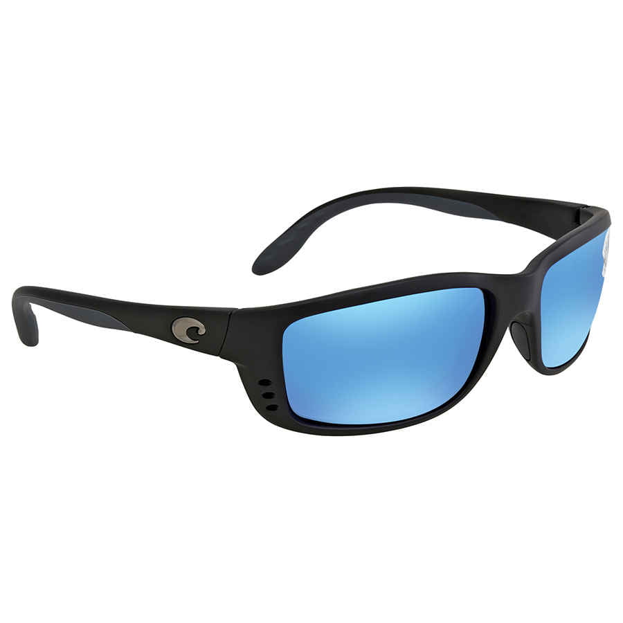 Costa Del Mar Sunglasses Zane ZN 11 OBMP Matte Black Blue Mirror Polarized