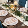 thumbnail image 6 of 175 Piece Rose Gold Dinnerware Set for 25 Guests, Plastic Plates Disposable for Party, Include: 25 Dinner Plates, 25 Dessert Plates, 25 Paper Napkins, 25 Cups, 25 Silverware Set, 6 of 6
