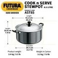thumbnail image 3 of Hawkins L39 Futura Cuiseur Dur Anodisé et Servir Ragoût - 8,5 Litres, 3 of 5