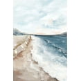 thumbnail image 2 of Mavis, Luna 11x14 White Modern Wood Framed Museum Art Print Titled - Walk on Beach II, 2 of 4