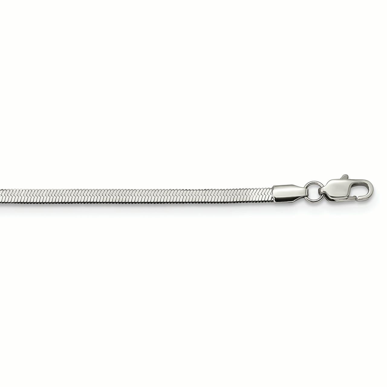 Primal Steel Stainless Steel Polished 3.3mm 20inch Herringbone Chain