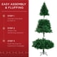thumbnail image 4 of Árbol de Navidad artificial Best Choice Products de 7.5 pies con soporte, 4 of 7
