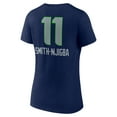 thumbnail image 3 of Women's Jaxon Smith-Njigba College Navy Seattle Seahawks Team Wordmark Player Name & Number V-Neck T-Shirt, 3 of 3