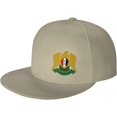 thumbnail image 2 of Coat of Arms of Syria Hat Fashion Trucker Hat Flat Brim Baseball Caps, 2 of 9