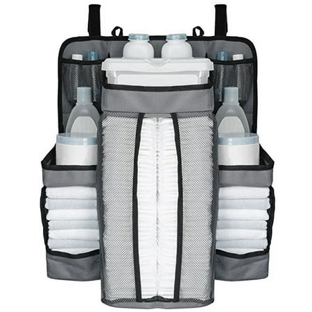 Baby Nursery Organizer for Clothing Diapers Toys Hanging Storage bag 5 Pockets Bedside Caddy
