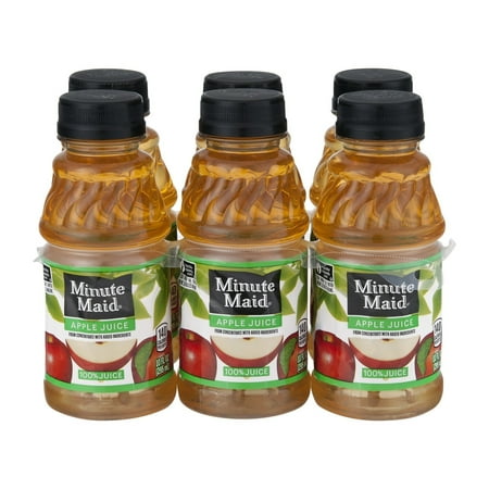 Minute Maid 100% Juice, Apple, 10 Fl Oz, 6 Count