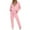 Pink, variant on Women'S Sweatsuits - Long Sleeve Hoodie With Sweatpants Womens Matching Sets Fall Travel Lounge Sets for Women