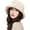 Beige, variant on Faux Fur Winter Bucket Hat Women Plush Warm Cloche Hat Wide Brim Floppy Fisherman Cap
