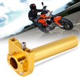 thumbnail image 3 of Poignées d\'accélérateur rotatives pour guidon de moto, scooter, dirt bike, 7/8" 22 mm, dorées, 3 of 4