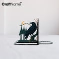 thumbnail image 2 of Craftnamesign Custom Raven Metal Bookend, Book Stand for Reading Corner Decor, Gift For Bookish, 2 of 3