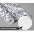 thumbnail image 6 of S4Sassy Peel & Stick Vinyl Wallpaper, Urban Chic Diamond Geometric Print Contact Paper Waterproof - Gray, 25"x360", Removable Modern Wall Covering for Home Decor in Bedrooms & Living Areas, 6 of 9