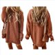 thumbnail image 3 of Vestido Minisuéter Holgado de Larga con Cuello Redondo y Punto para Mujer, Estilo Informal, para Otoño e Invierno. Color Caramelo L, 3 of 6