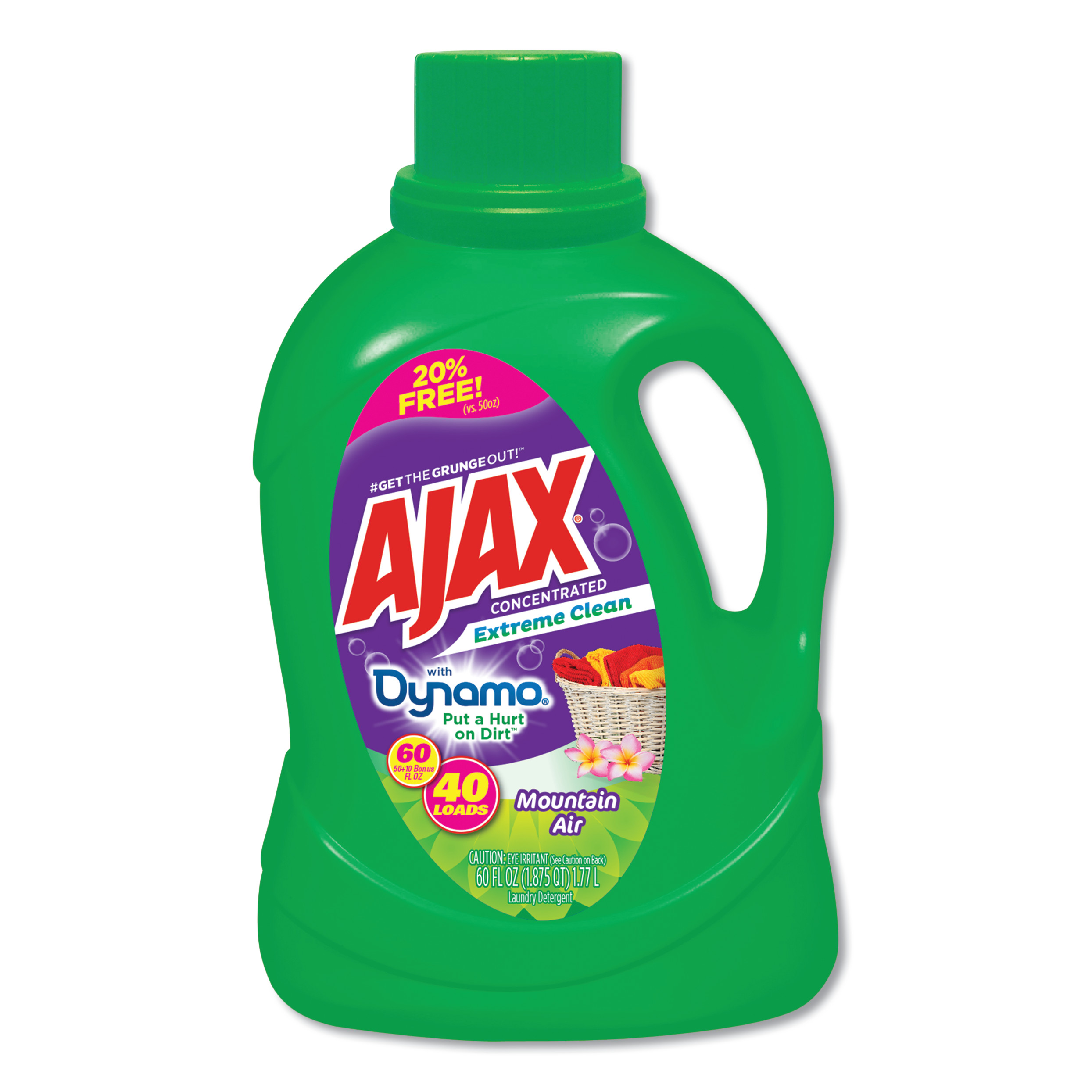 Extreme Clean Laundry Detergent, Mountain Air Scent, 60 oz Bottle