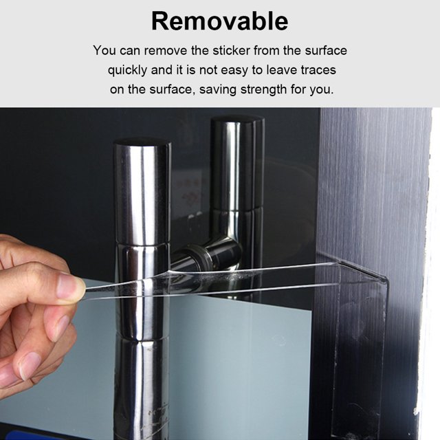 stanreset Adhesive Tape Reusable Waterproof Transparent Tapes Traceless Trimmable Pocket Wall Mirror Sticker Household Kitchen Type2 NO2