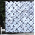 thumbnail image 4 of Ambesonne Marble Print Shower Curtain, Retro Marble Mosaic, 69"Wx84"L, Grey, 4 of 5