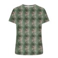 thumbnail image 4 of Camisas de Manga Larga para las Mujeres Suelto Ajuste Impreso Verano Sexy Cuello Redondo Superior, Poliéster Regular, 4 of 5