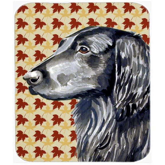 Carolines Treasures Flat Coated Retriever Fall Leaves Portrait Mouse Pad