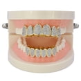 thumbnail image 3 of Plated Crystal 3A Zircon Top Set Mouth Grill, 3 of 9