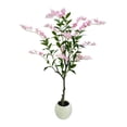 thumbnail image 1 of 5-ft artificial jasmine tree in blanca pot-realistic faux tree con flowers para indoor/outdoor home garden wedding party decor, 1 of 7