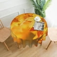 thumbnail image 3 of Fall Yellow Maple Leaves Round Table Cloth, Autumn Maple Tablecloths Waterproof Stain-Resistant Oil-Proof Wrinkle 60 Inch Table Cover Dinner Kitchen Decor, 3 of 6