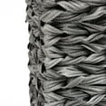 thumbnail image 6 of 14.5 in Plastic Wicker Storage Stair Basket with Handle (Grey), 6 of 6