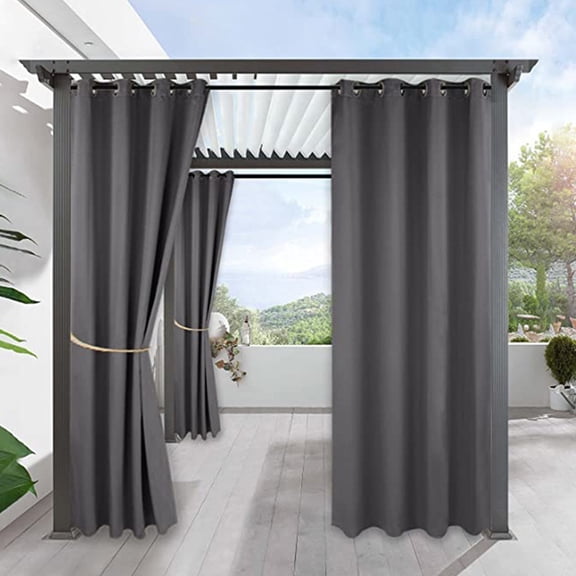 𝐖aterproof Outdoor Curtains Privacy 𝐔𝐕 Block Thermal Insulating Curtains for Patio Porch Pergola Pavilion Terrace Shades Blinds
