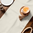thumbnail image 3 of Cream Solid Color Table Runner 120 Inches, Aesthetics Contemporary Luxury Bed Runner Dresser Scarves Tabletop for Indoor Outdoor Parties/Ceremony/Banquet, 13"x 120", 3 of 8
