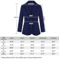 thumbnail image 4 of Unifizz Chaqueta Casual Para Mujer Con Solapa Con Muescas, Manga 3/4, Botón Frontal, Chaqueta De Oficina Con Bolsillos #Verde Azulado Talla L#, 4 of 5