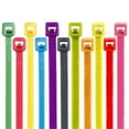 thumbnail image 1 of Boîte Partners CT115L 11 Po N° de 50 Attaches de Câble Rose Fluorescent, 1 of 3