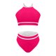 thumbnail image 5 of Traje de Baño de 2 Piezas para las Mujeres Hawaiana Estampado Tropical Cami Bra con Volantes, Juegos de Baño de Ropa de Playa para la Piscina Y el Mar, 5 of 7